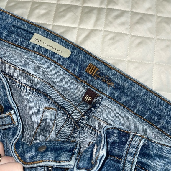 KUT from the Kloth Stevie Straight Leg Petite Jeans - Picture 3 of 4